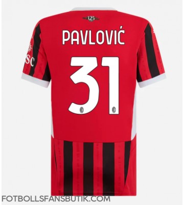 AC Milan Strahinja Pavlovic #31 Replika Hemmatröja Damer 2024-25 Kortärmad